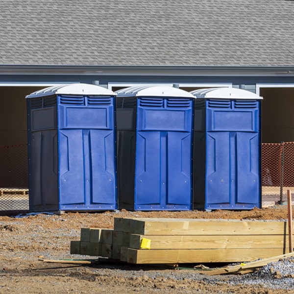 how often are the porta potties cleaned and serviced during a rental period in St David Arizona